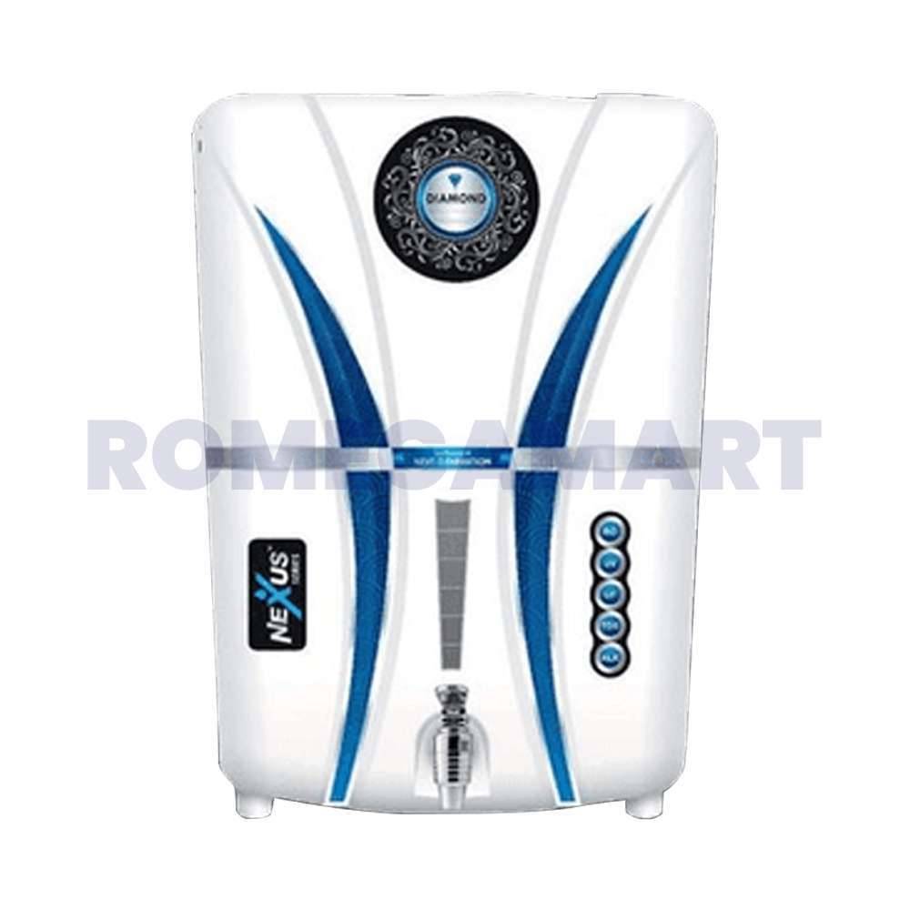 Nexus Aqua Diamond W 12 Liter Storage White Color RO+UV+COPPER+TDS Water Purifier For Domestic Use - MCLORD