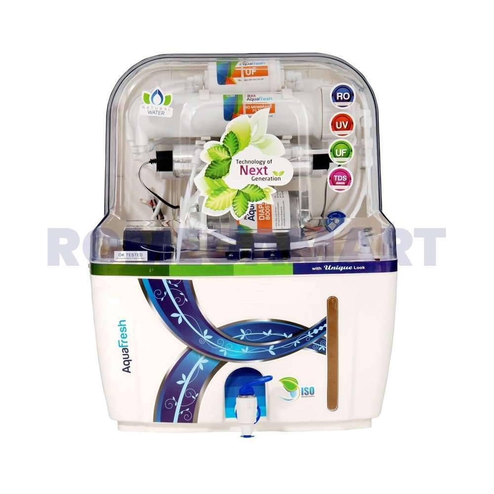 Aqua Fresh RO White With Transparent 15 Liter Storage RO+UV+UF+TDS Water Purifier For Domestic Use - MCLORD