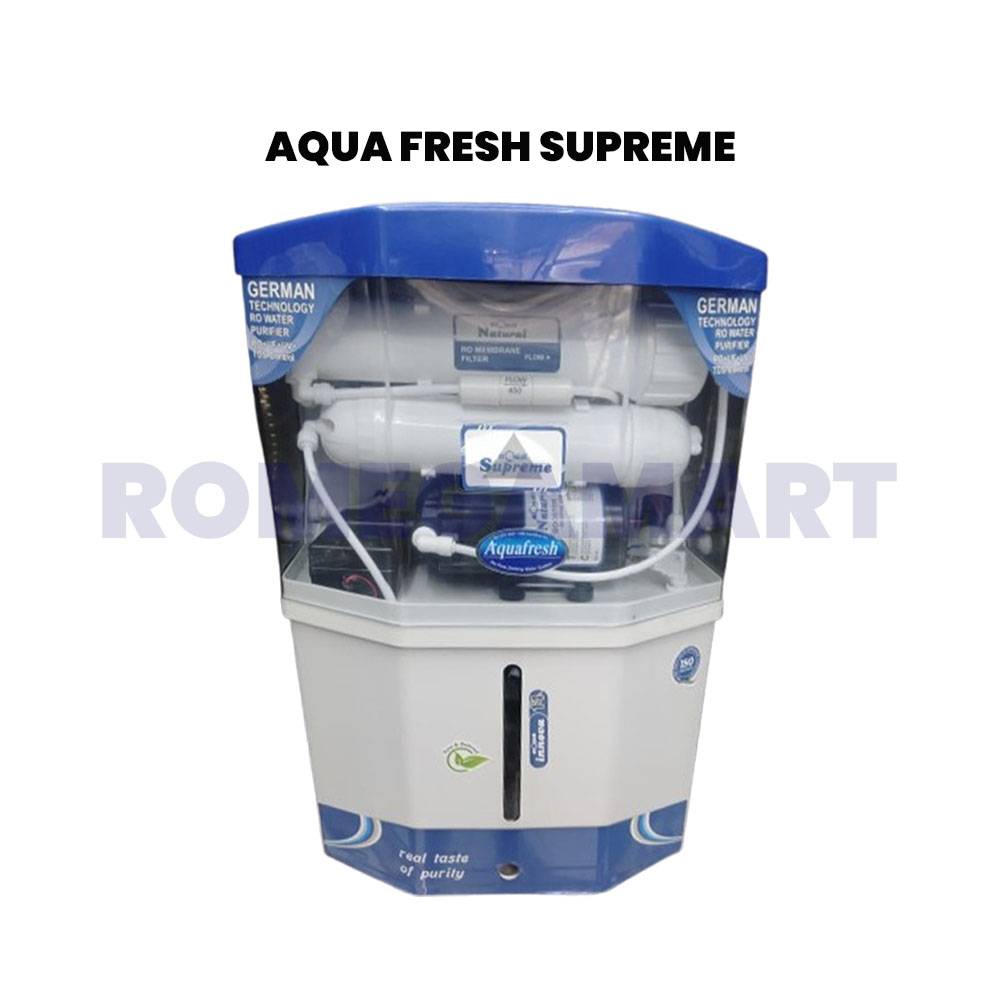 Aqua Fresh Supreme White Color 18 Liter Storage Domestic RO - Power Touch