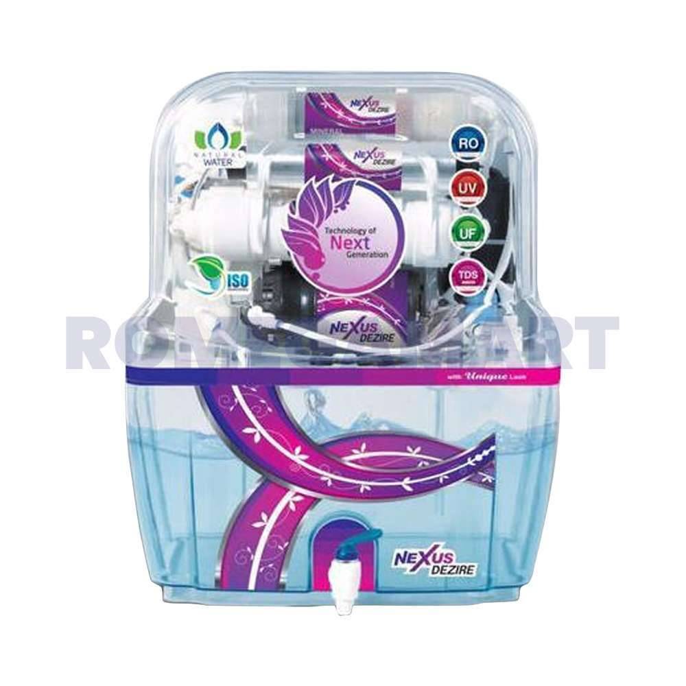 Aqua Fresh Swift T Transparent Body 15 Liter Storage RO+UV+UF+TDS Water Purifier For Domestic Use - MCLORD