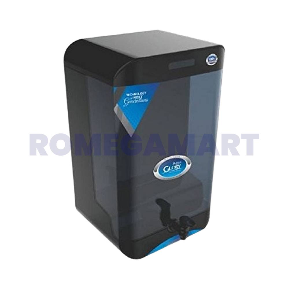 Aqua Glory 12 Liter Storage Water Purifier RO+UV+UF+MINERAL CARTRIDGE+TDS CONTROLER Black Color ABS Plastic Material - Super Fine Trading CO