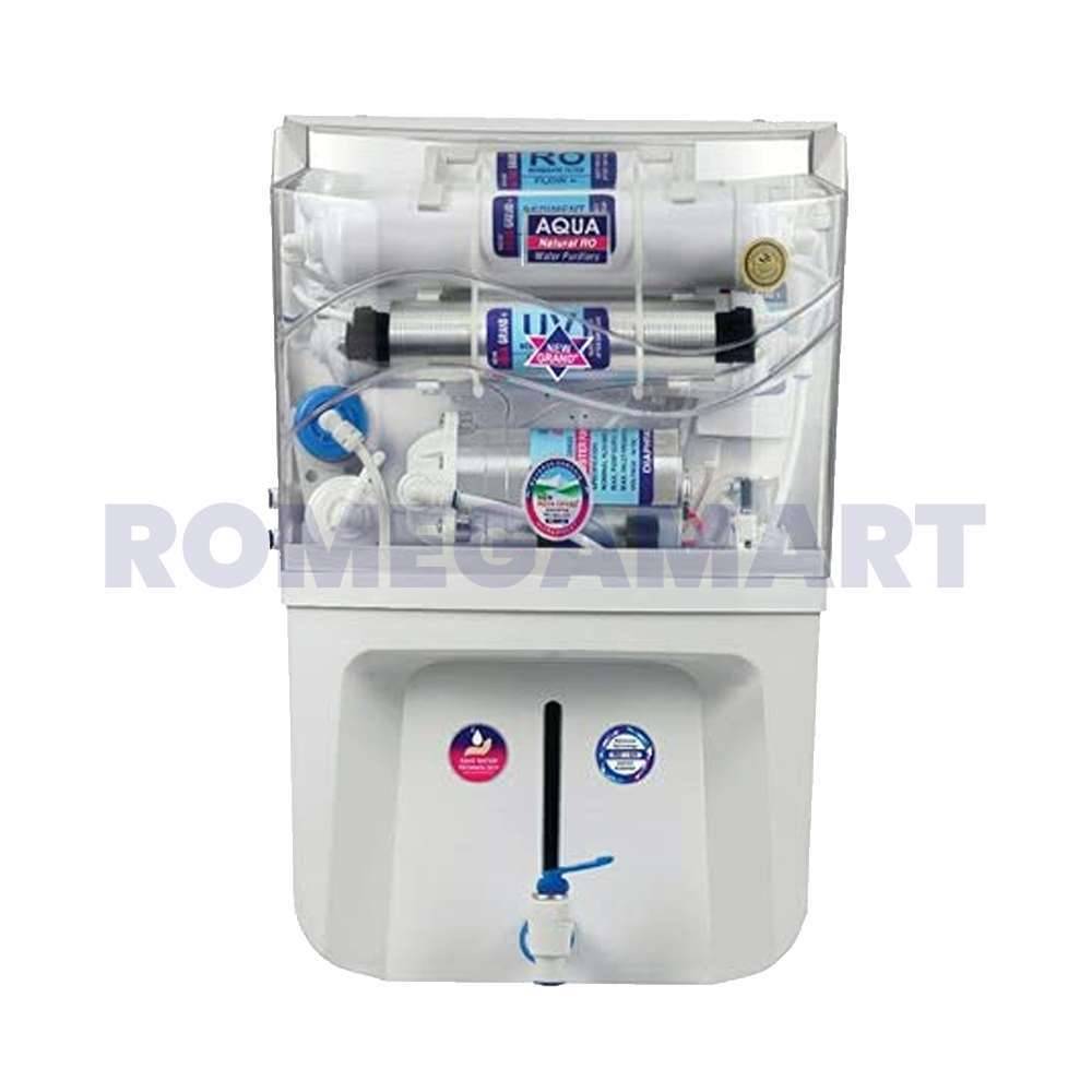 Aqua Natural RO Grand Smart RO+UV 12 Liter Storage White Color Water Purifier For Domestic Use - MCLORD