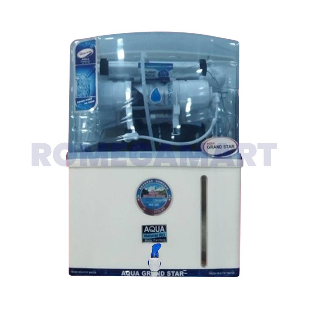 Aqua Grand Star White Transparent 12 Liter Storage Water Purifier For Domestic Use - Aquasky Systems