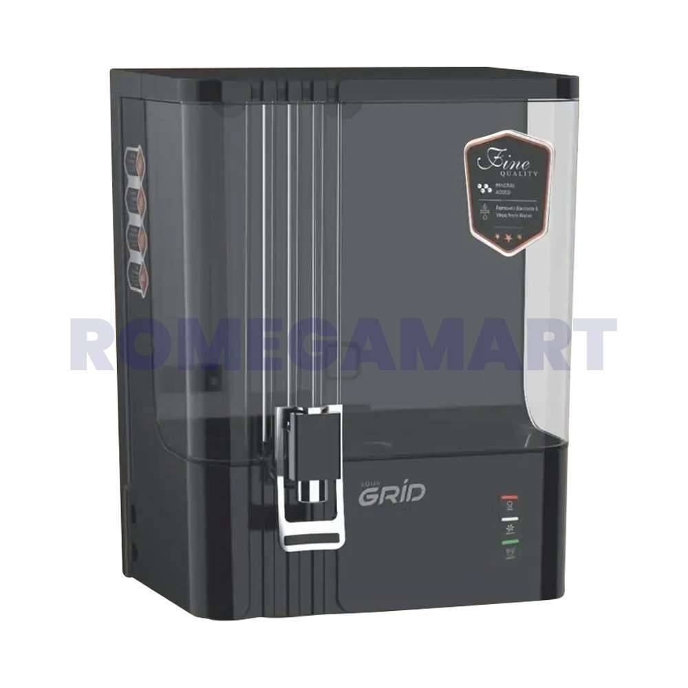 AQUA Grid Black Color 10 Liter Storage Water Purifier With LED Indicator - JAZZ PURE WATER SOLUTIONS