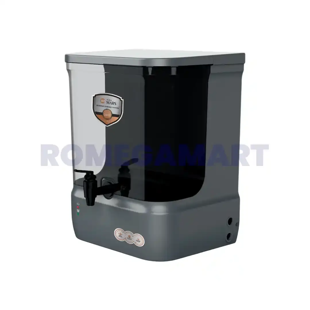 AQUA MARS 9 Liter Storage Premium Grey Color Domestic RO Water Purifier ABS Plastic Material - JEYAM TRADERS