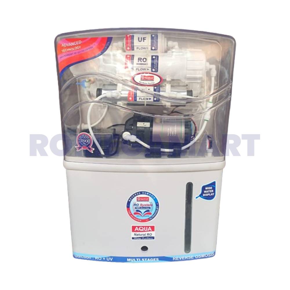 Aqua Natural Ro 12 Liter Storage White Transparent Color For Domestic Use - Indian Ro And Ac Service Centre