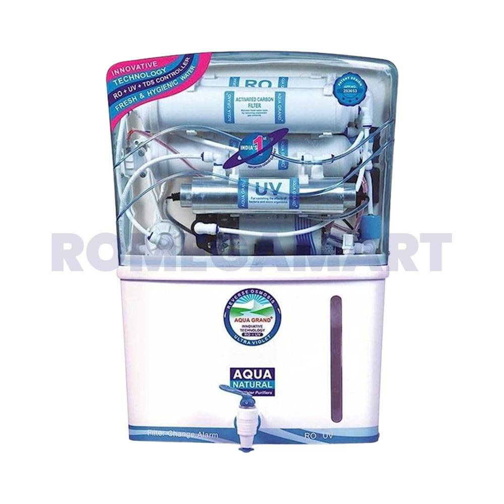 Aqua Natural  Plus Water Purifier 12 Liter Storage White Transparent Color For Domestic Use - RK Water Care Solution