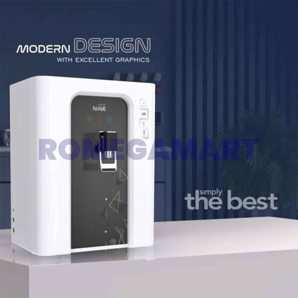 Aqua Nine N 302 RO+UV+TDS+UF Water Purifier White With Black  Color 12 Liter Storage For Domestic Use - GTB JI WATER SOLUTIONS