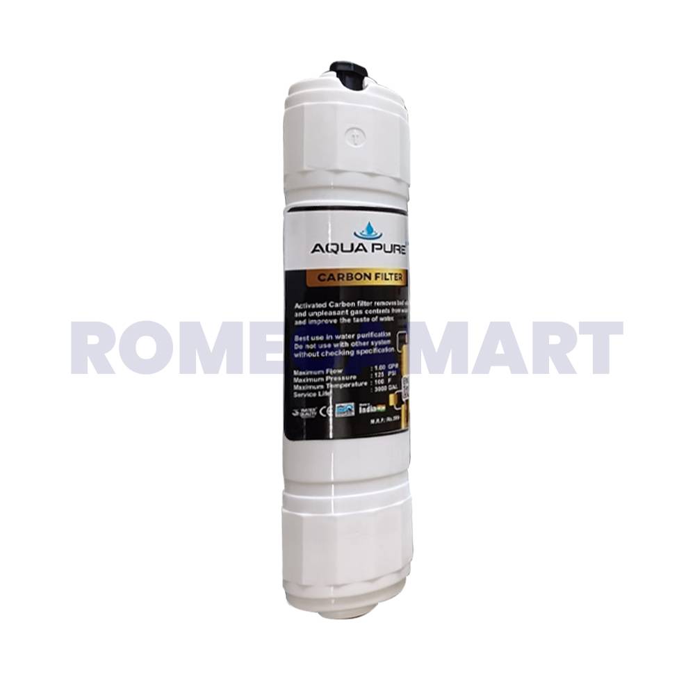 Aquapure Carbon Filter Black Lable White Color Polypropylene Material Domestic Use - Sahej Multitrade Services