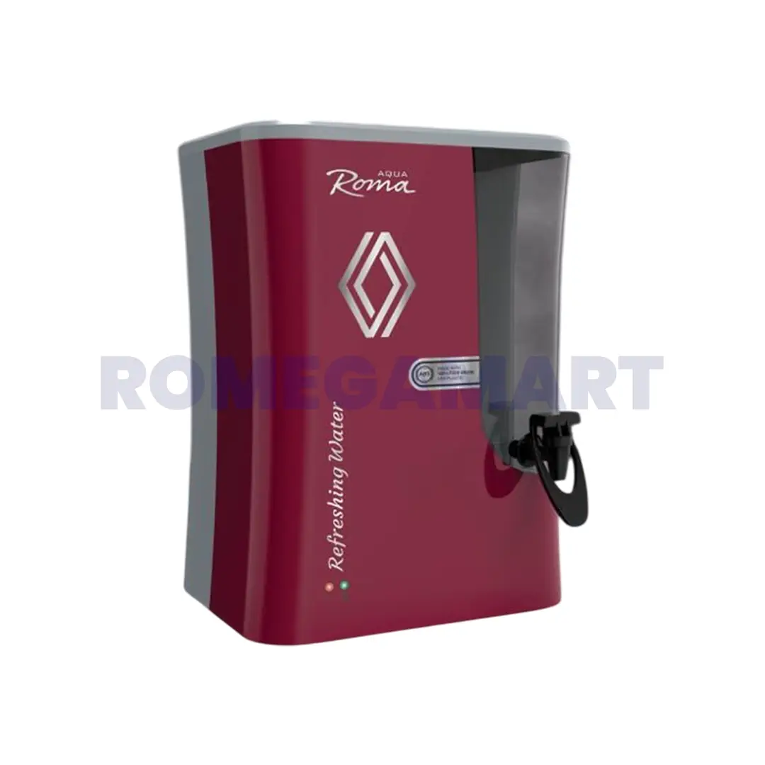 Aqua Roma Metallic Cherry Domestic Water Purifier Cabinet 100% Food Grade Plastic Smart LED Technology -JEYAM TRADERS