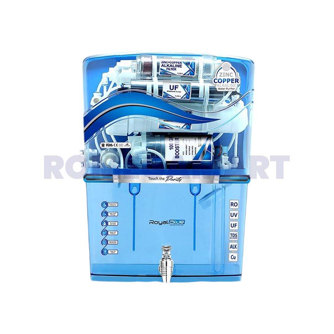 Aqua Royal Blue Blue Transparent 12 Liter Storage Water Purifier For Domestic Use - SURYANSH ASSOCIATES