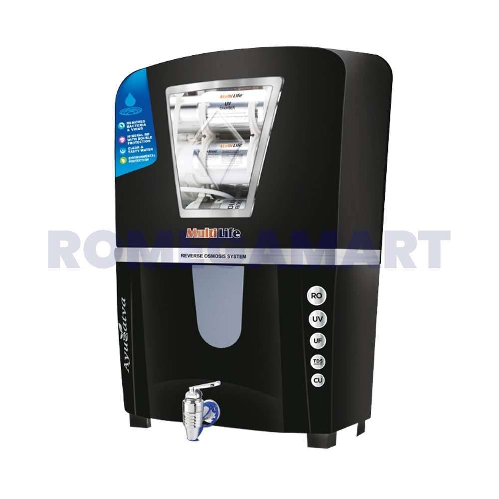 Mclord Aqua Royal B 12 Liter Storage Black Color  Water Purifier For Domestic Use - MCLORD