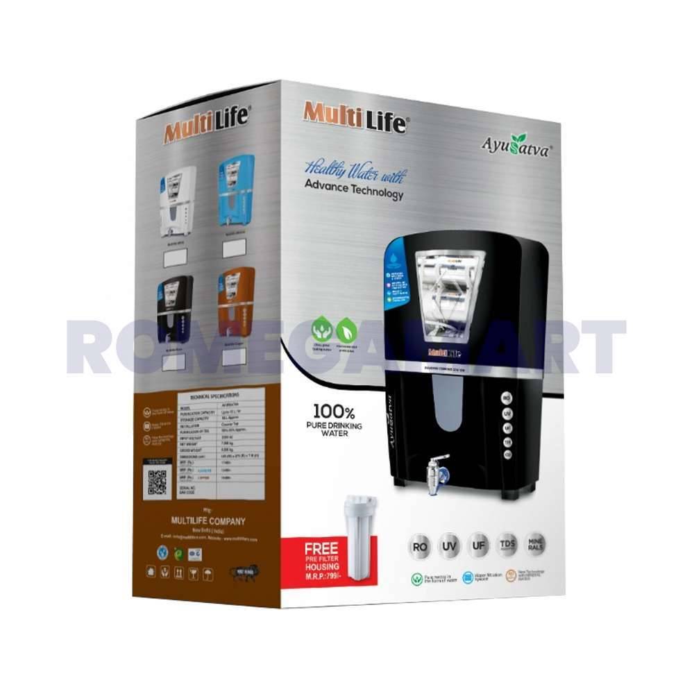 Mclord Aqua Royal B 12 Liter Storage Black Color  Water Purifier For Domestic Use - MCLORD