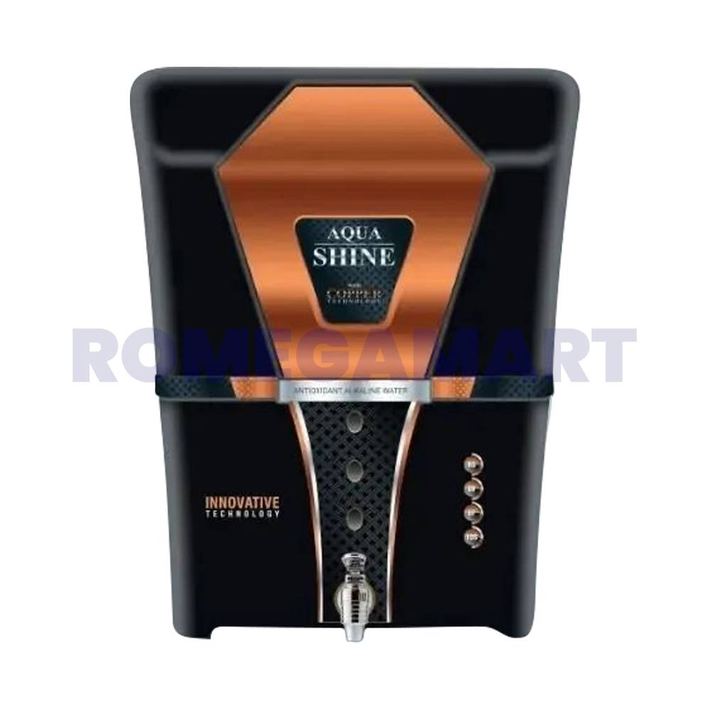 Aqua Shine Full Transparnt Black Water Purifier RO+UV+UF+MINERAL CARTRIDGE+TDS CONTROLER - Super Fine Trading CO