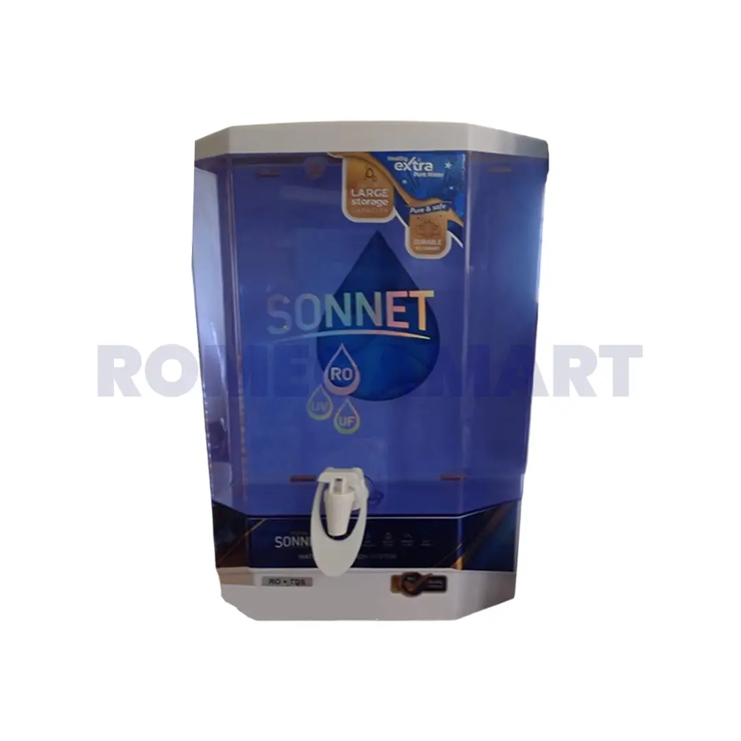 Aqua Sonnet STD Blue Color 10 Liter Storage Water Purifier For Domestic Use - JEYAM TRADERS