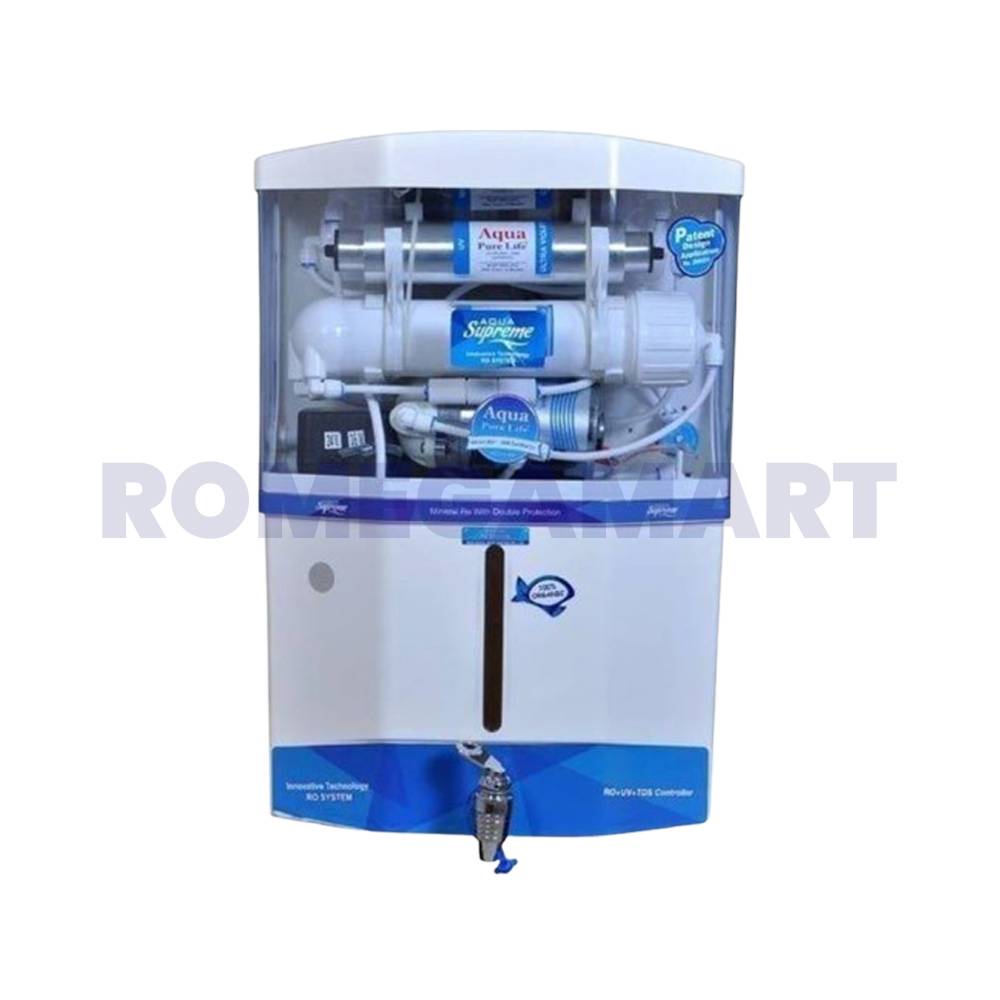 Aqua Supreme White With Transparent Water Purifier 12 Liter Storage For Domestic - M/S Chand Enterprises