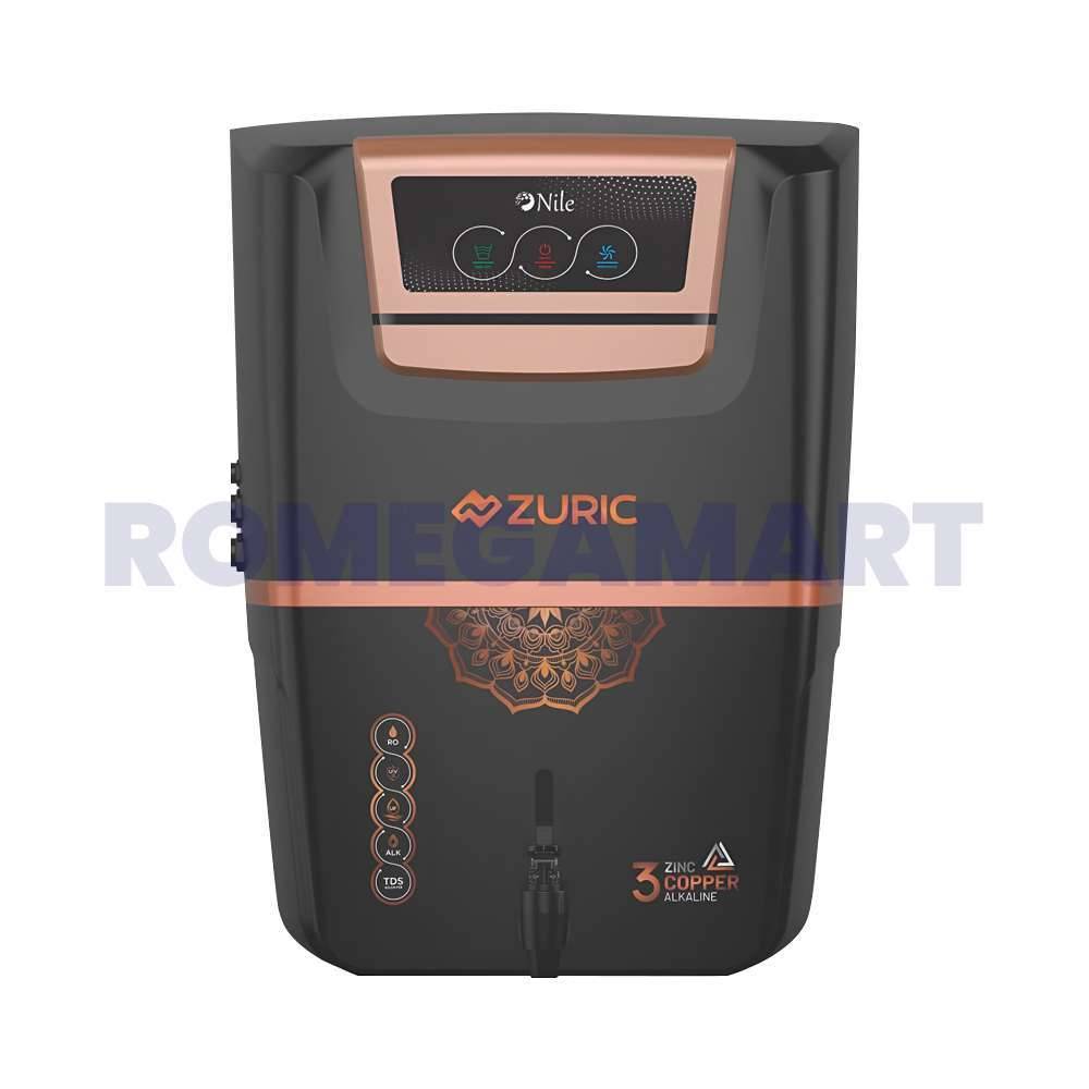 Mclord Aqua Zuric Black 12 liter Storage RO+UV+UF+TDS+ALK Water Purifier For Domestic Use - MCLORD