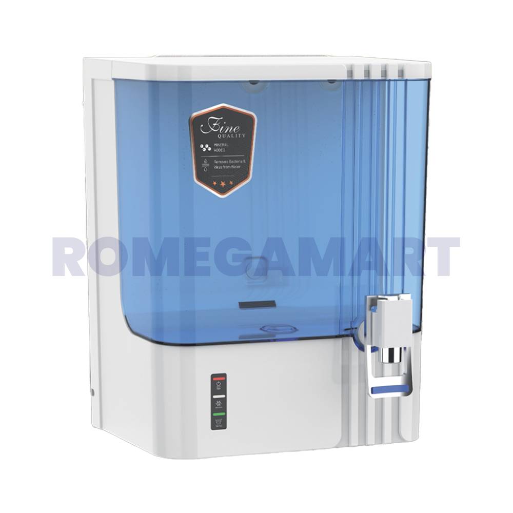 Aqua Grid White With Blue Transparent Color 10 Liter Storage Water Purifier For Domestic Use - Life Guard Water Solution