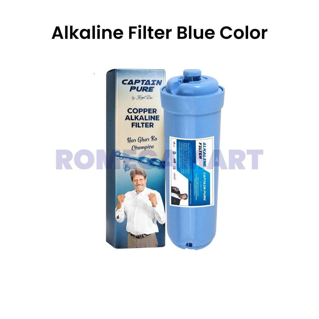 Captain Pure Alkaline Filter Blue Color Use For Water Purifier - Mindcool Aqua