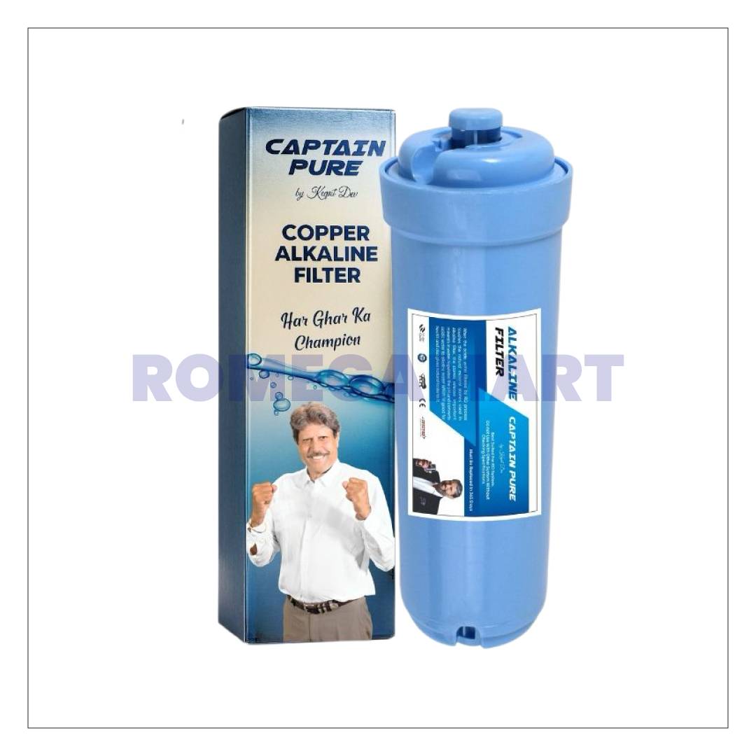Captain Pure Alkaline Filter Blue Color Use For Water Purifier - Mindcool Aqua