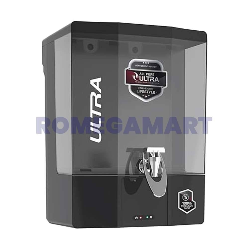 All Pure Ultra 9 Liter Domestic Water Purifier RO+UV+UF+TDS+ALKLINE+COPPER+MINERAL Metallic Grey Color Food Grade ABS Plastic Body - JAZZ PURE WATER SOLUTIONS