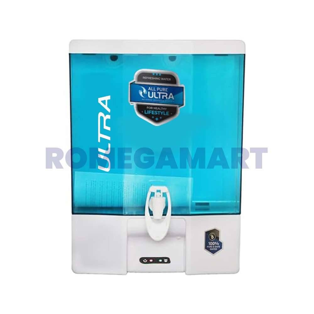 All Pure Ultra 9 Liter Domestic Water Purifier RO+UV+TDS+UF STD Green Color Food Grade ABS Plastic Body - JAZZ PURE WATER SOLUTIONS
