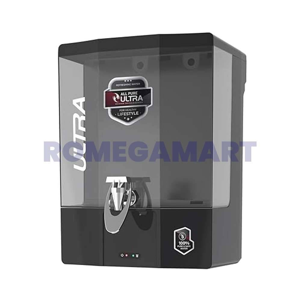All Pure Ultra 9 Liter Domestic Water Purifier RO+UV+COPPER+ALKLINE+TDS Metallic Black Color Food Grade ABS Plastic Body - GTB JI WATER SOLUTIONS