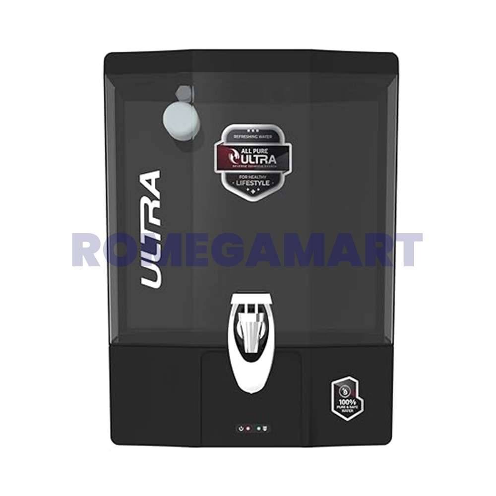 All Pure Ultra 9 Liter Domestic Water Purifier Metallic Black Color Food Grade ABS Plastic Body - GTB JI WATER SOLUTIONS