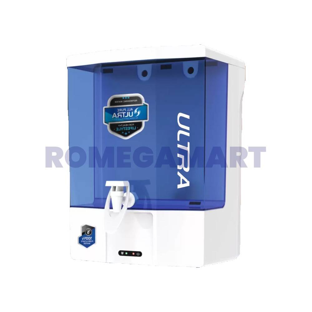 All Pure Ultra 9 Liter Domestic Water Purifier STD Blue Color Food Grade ABS Plastic Body - P-Tech Aqua India
