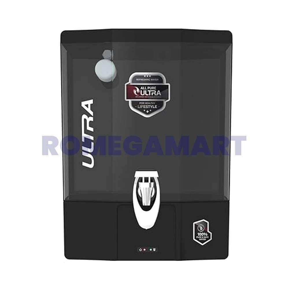 All Pure RO+Copper Ultra 9 Liter Water Purifier Metallic Grey Color Food Grade ABS Plastic Body - P-Tech Aqua India