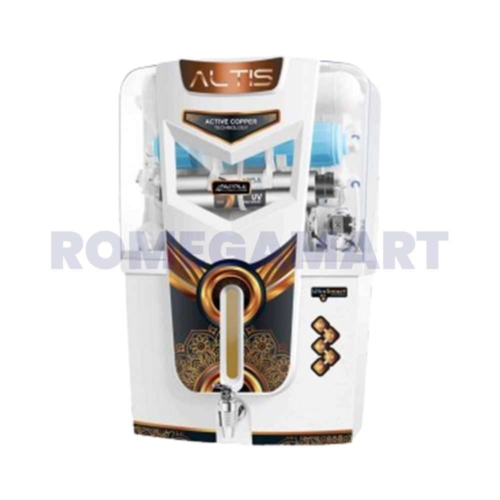 Apple Altis Water Purifier RO+UV+UF 13 Liter Storage White Copper ABS Plastic Material - GTB JI WATER SOLUTIONS
