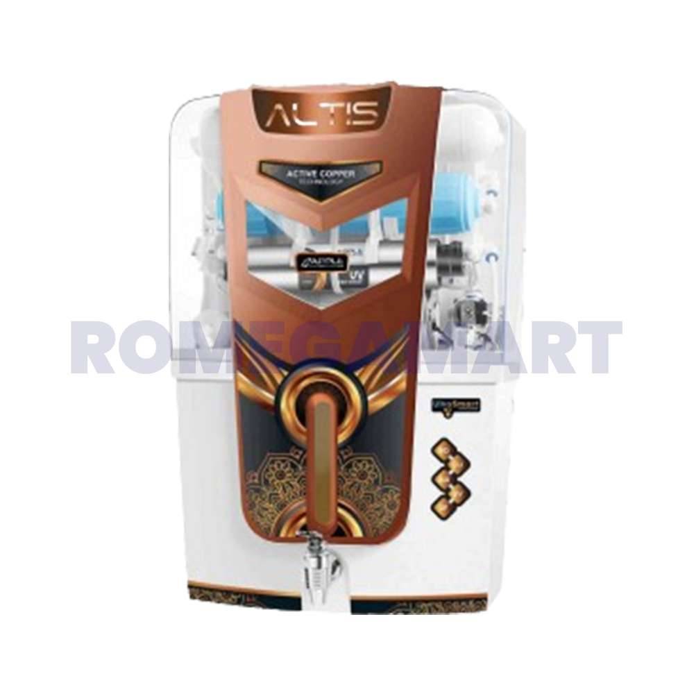 Apple Altis White Copper Bumper Cabinet ABS Plastic Material 13 Liter Storage For Domestic RO - JAZZ PURE WATER SOLUTIONS