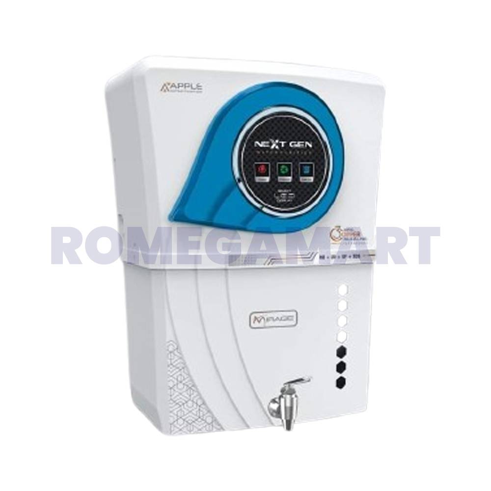 Apple Mirage White With Blue Color Water Purifier- Aqua Pure & Fresh Enterprises