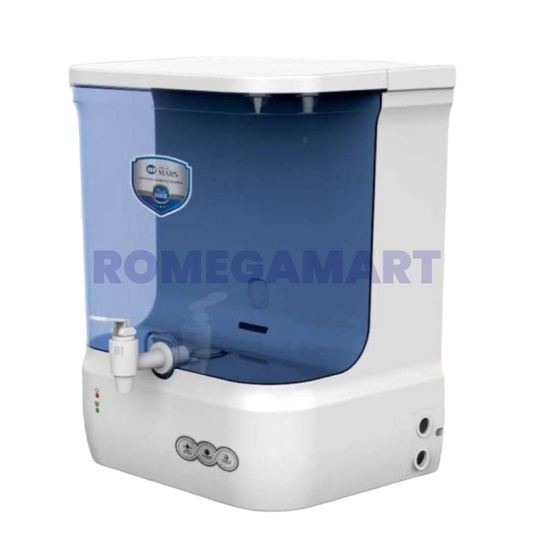 Aqua Mars white with transparent blue Color 9 Liter Capacity Water Purifier ABS Plastic Material Suitable For Domestic Use - H2O Pure Solution