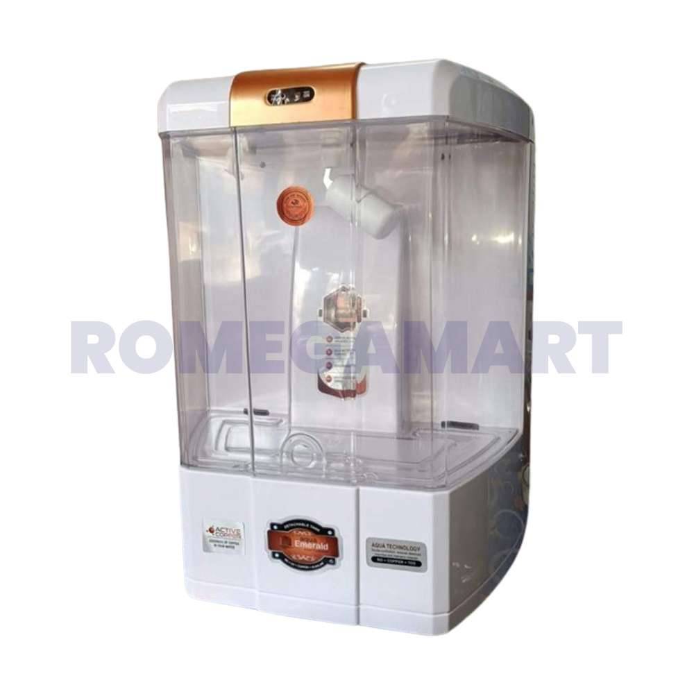Aqua Emerald White Color Domestic RO Cabinet 15 Liter Storage ABS Plastic Matrial - SBRO SYSTEM