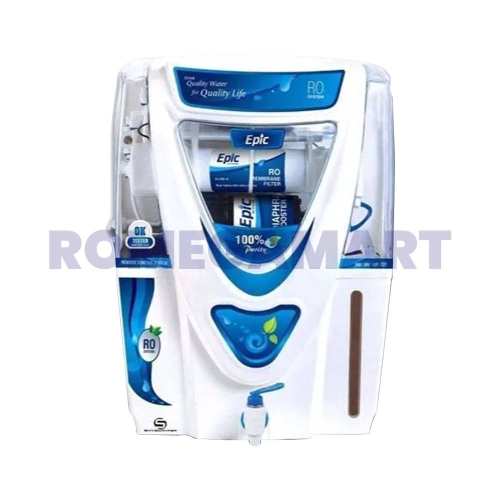 Aqua Fresh Epic 15 Liter Storage Water Purifier White With Transparent Body RO+UV+UF+TDS - Drink Pure Water