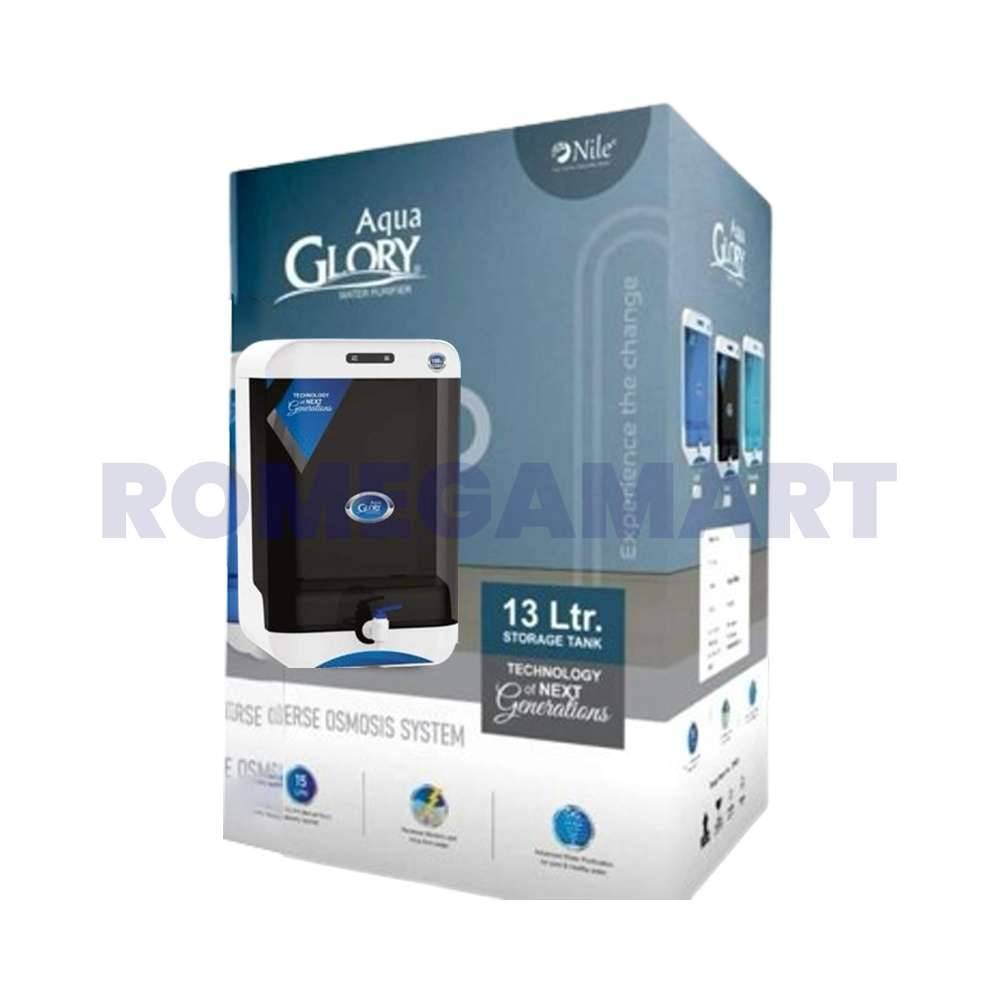 Aqua Glory White With Black Color Water Purifier 13 Liter Storage For Domestic Use - SBRO SYSTEM