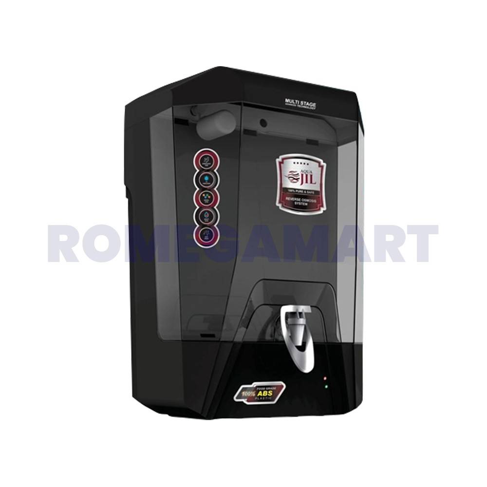 Aqua Jil Metallic Black 10 Liter Domestic RO Cabinet For Home And Office - P-Tech Aqua India