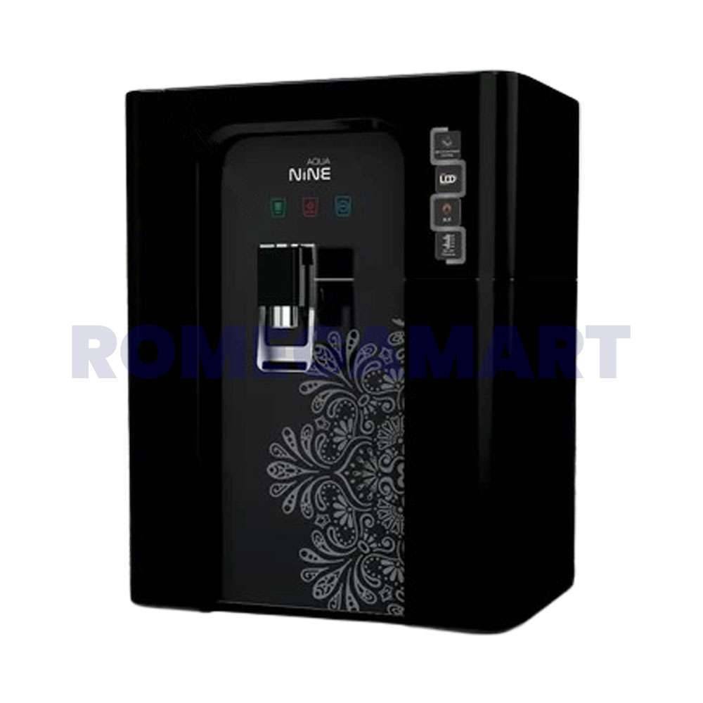 Aqua Nine Black Color Domestic Cabinet 12 Liter Storage ABS Plastic Material - EARTH RO SYSTEM
