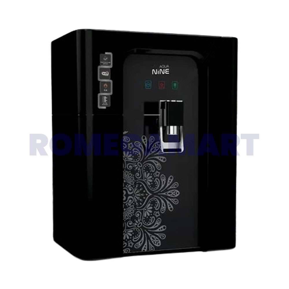Aqua Nine Black Color Domestic Cabinet 12 Liter Storage ABS Plastic Material - EARTH RO SYSTEM