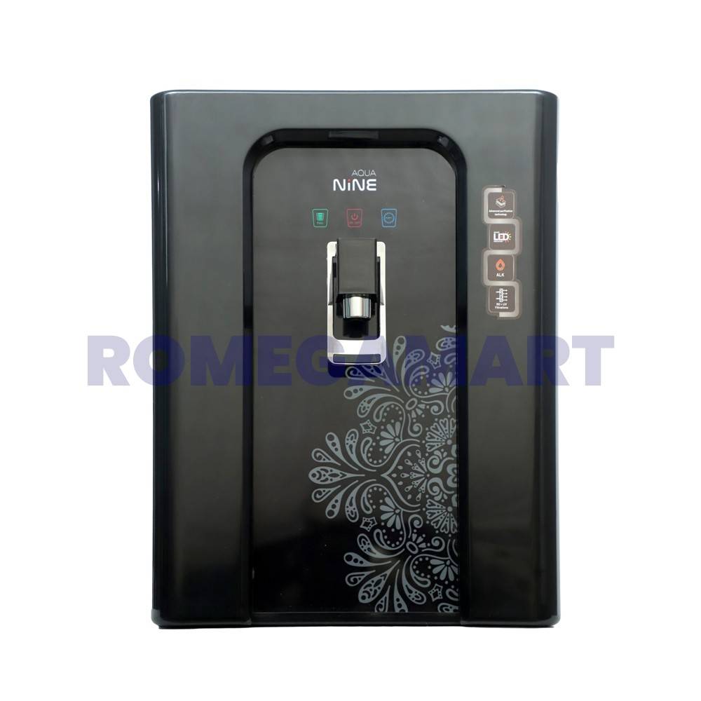 Aqua Nine RO+UV+Bio AAA+Alkaline Water Purifier With 10 Liter Storage Black Color - Mayur Enterprise