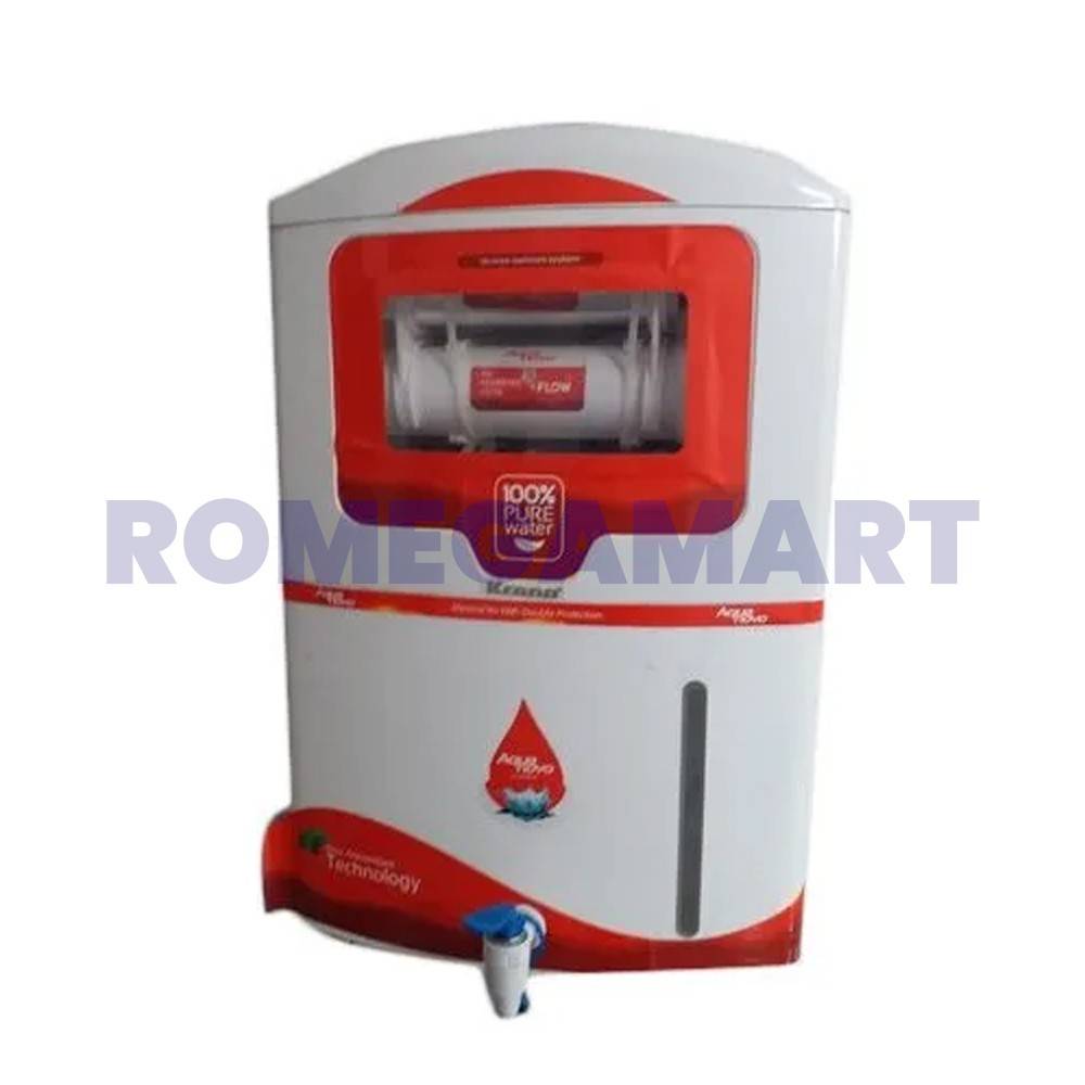 Aqua Nova Water Purifier 12 Liter Storage Capacity White With Red Color RO+UV+TDS CONTROLLER+UF+MINERAL CARTAGE - Drink pure Water