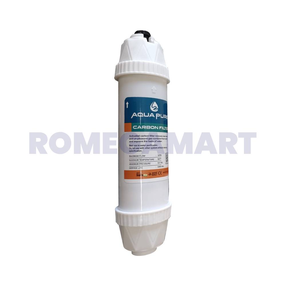 Aquapure Carbon Filter Blue Lable White Color Polypropylene Material Domestic Use - Sahej Multitrade Services