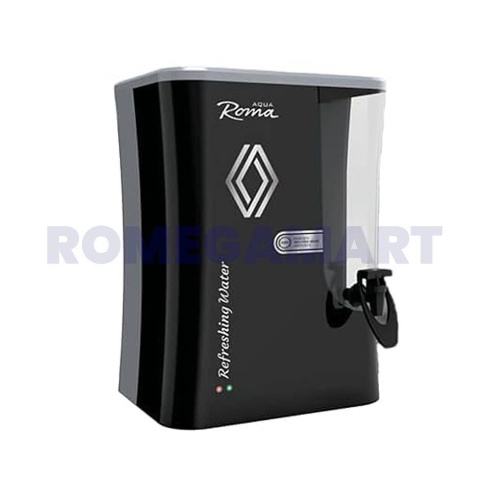Aqua Roma Metallic Black Domestic Water Purifier Cabinet 100% Food Grade Plastic Smart LED Technology -JEYAM TRADERS