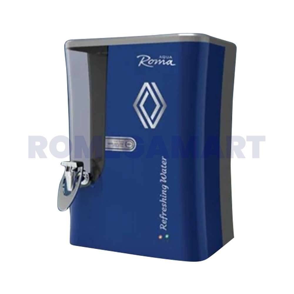 Aqua Roma 10 liter RO+Copper Metallic Blue Domestic Water Purifier 100% Food Grade Plastic Smart LED Technology - P-Tech Aqua India