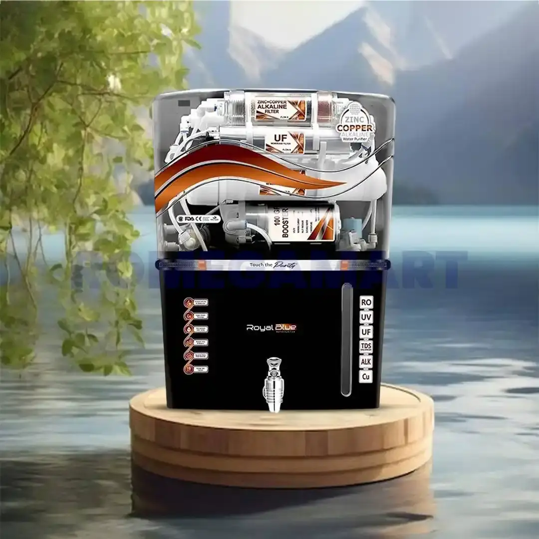 Aqua Royal Black Transparent Water Purifier Cabinet 12 Liter Storage ABS Plastic Body - SURYANSH ASSOCIATES