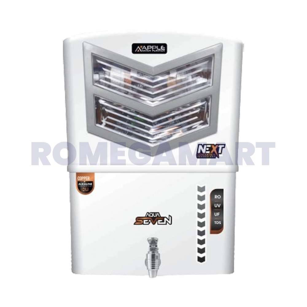 Apple Aqua Seven Food Grade ABS Material White Cabinet 12 Liter Storage For Domestic Use - GTB JI WATER SOLUTION 