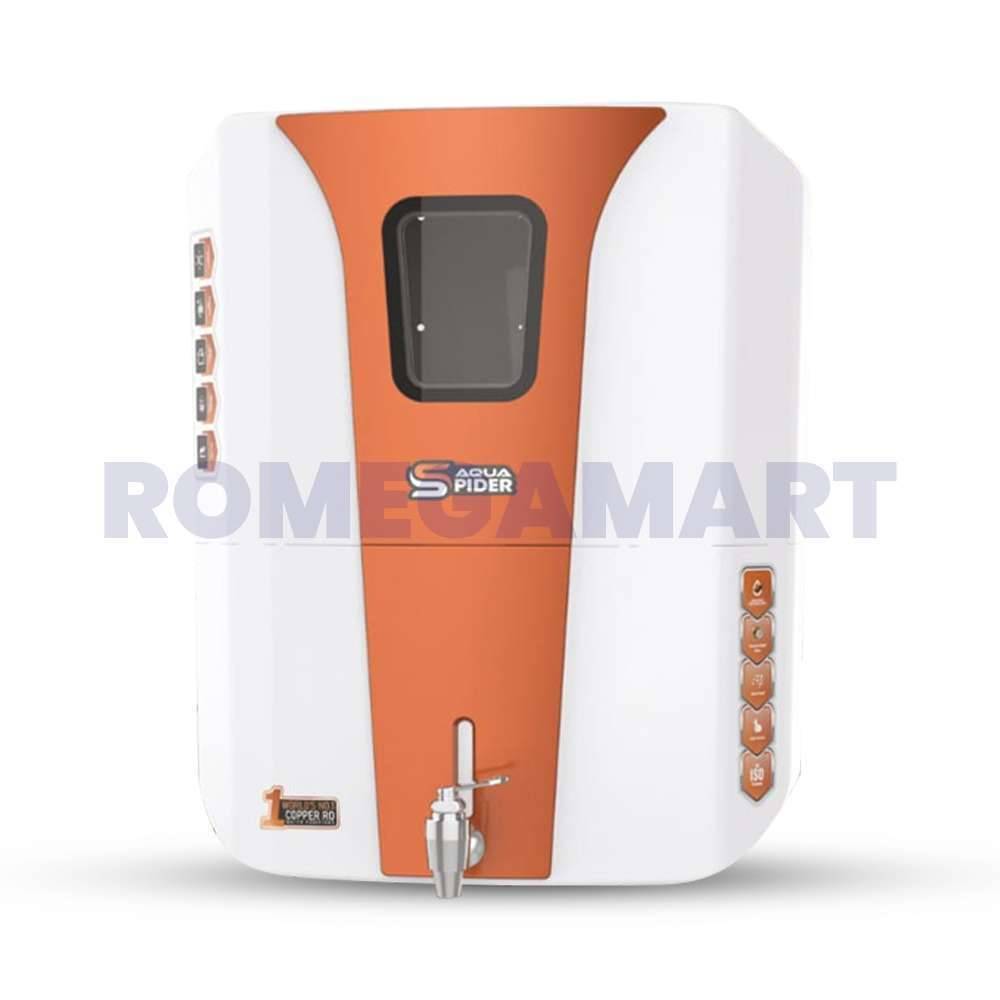 Aqua Spider RO+UV+UF+ALKLINE+TDS White + Copper 12 Liter Storage Domestic Water Purifier - JAZZ PURE WATER SOLUTIONS