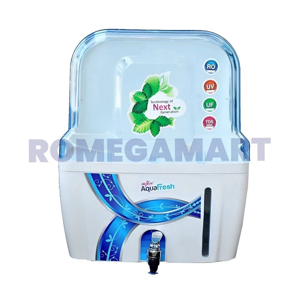 Aqua Swift Fresh 15 Liter Domestic RO Cabinet With Transparent Body ABS Plastic Material White Color - JAZZ PURE WATER SOLUTION