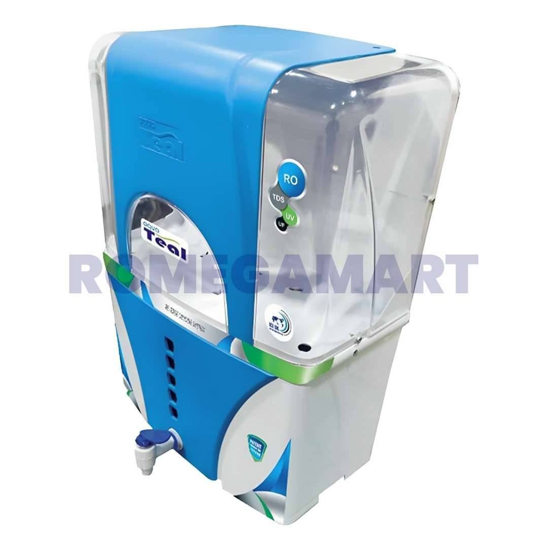 Aqua Teal Top Bottom Thermocol RO+UV+UF 12 Liter Storage Blue Color Domestic RO Water Purifier ABS Plastic Material - GTB JI WATER SOLUTIONS